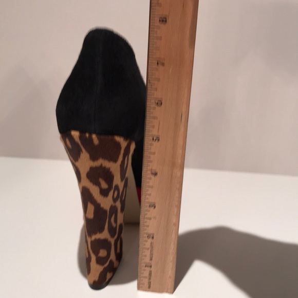 Platform chunky heels. Suede with hair heel (#202) - Picture 10 of 10